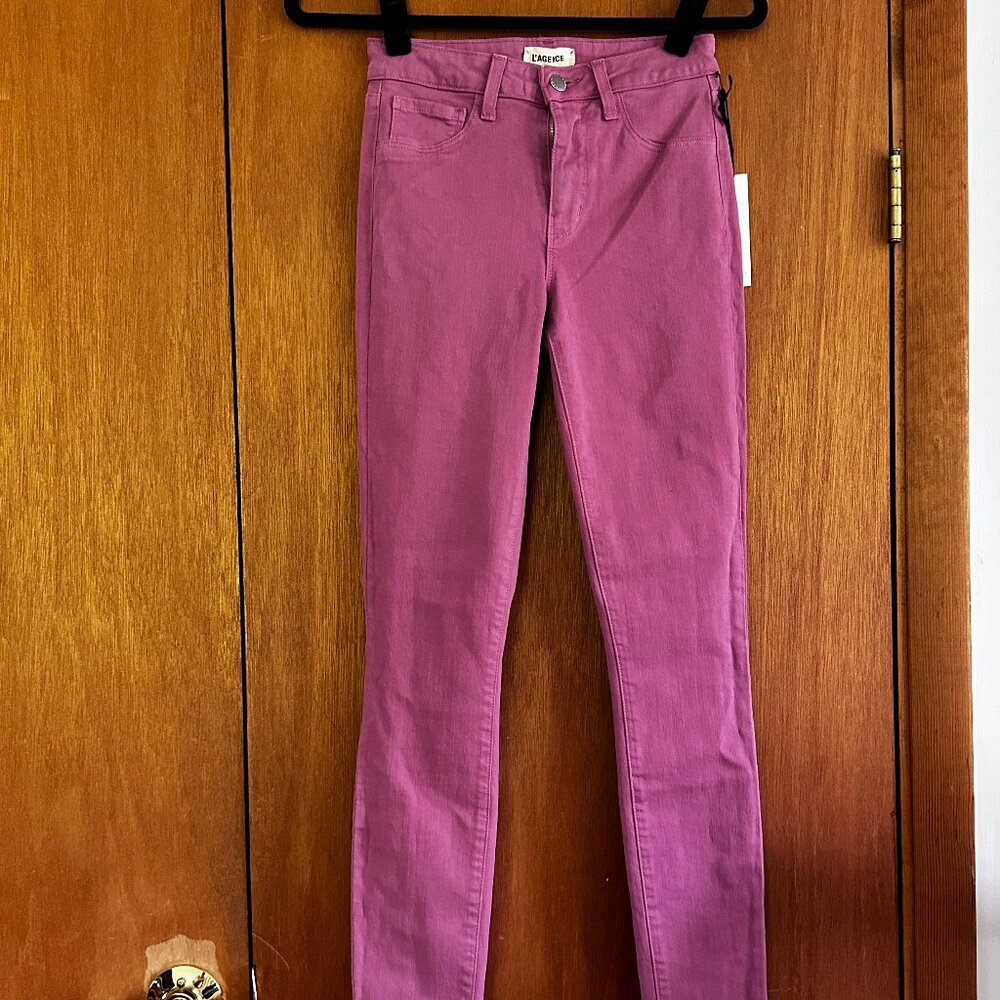 L'AGENCE Marguerite Skinny Jeans in Rosey Pink Size 25 BNWT